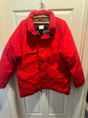 Eddie Bauer Bright Red Puffer Jacket